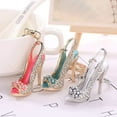 thumbnail image 3 of kurtrusly High Heel Shoe Keychain Rhinestone Crystal Purse Car Key Chain Gift Girl Bag Decorative Alloy Keyring, 3 of 6