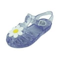 thumbnail image 4 of Gubotare Sandals for Girls Flats Mary Jane Dance Party Shoes, Snow Princess Sandals for Little GirlsToddler, Birthday (Purple,Size 10), 4 of 6