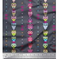 thumbnail image 1 of Soimoi Velvet Fabric Heart & Owl Kids Fabric Prints by Yard 58 Inch Wide, 1 of 1