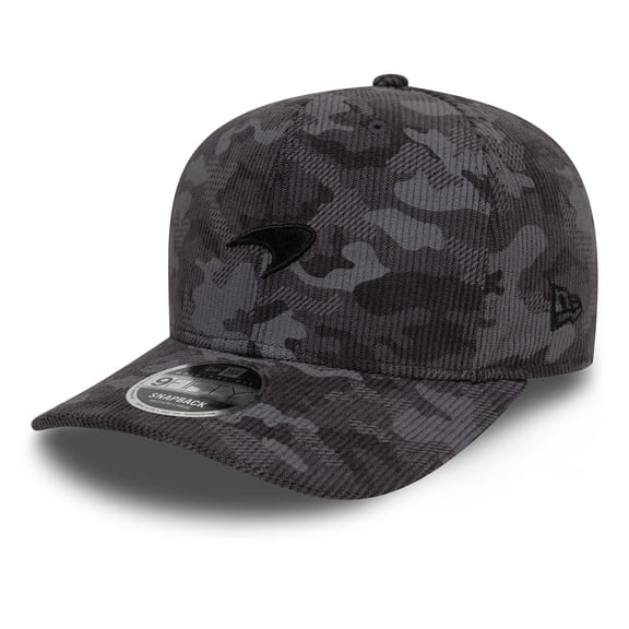 McLaren F1 Team New Era Unisex Corduroy Camouflage 9Fifty Pre-Curve Black Hat 2025