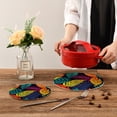 thumbnail image 7 of Leaves Tropical Pot Holders Set Trivets Hot Pads Cotton Mats for Cooking, 7 of 7