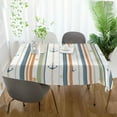 thumbnail image 3 of Yayeee Tablecloths 60" x 60" Rectangle Wrinkle Resistant Party Table Cover, Nautical Pattern, 3 of 8