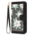thumbnail image 2 of Compatible with iPhone SE 2022 Vintage Flower Wallet Case Magnetic Closure Cover with Card Slots, 2 of 5