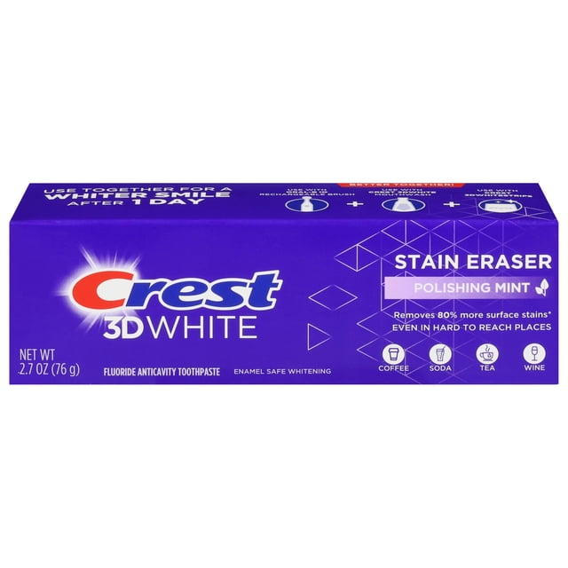 Pasta dental Crest 3D White Stain Eraser Fresh Mint 76 g