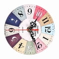 thumbnail image 3 of Reloj De Pared Vintage, Artístico, Creativo, Estilo Europeo, Redondo, Antiguo, De MDF, Retro, Decorativo, Para El Hogar Y La Oficina., 3 of 7