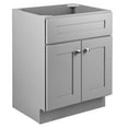 thumbnail image 3 of Design House Brookings 24" x 18" Ready to Assemble Solid Wood 2-Door Bath Vanity Cabinet, Sherwin Williams® Gray, 3 of 21
