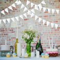 thumbnail image 4 of 3Pcs 24Ft Pure White Pre-Strung Felt Hanging Pennant Banners Triangle Flag Bunting Garland Backdrop for Birthday Wedding Bridal Baby Shower Home Nursery Outdoor Garden Festivals Decoration, 4 of 7
