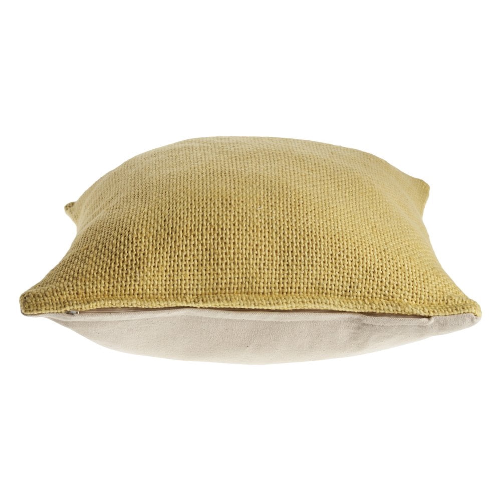 Harlow Hill Hand-stitched Yellow Solid All-Natural Cotton Pillow Cover