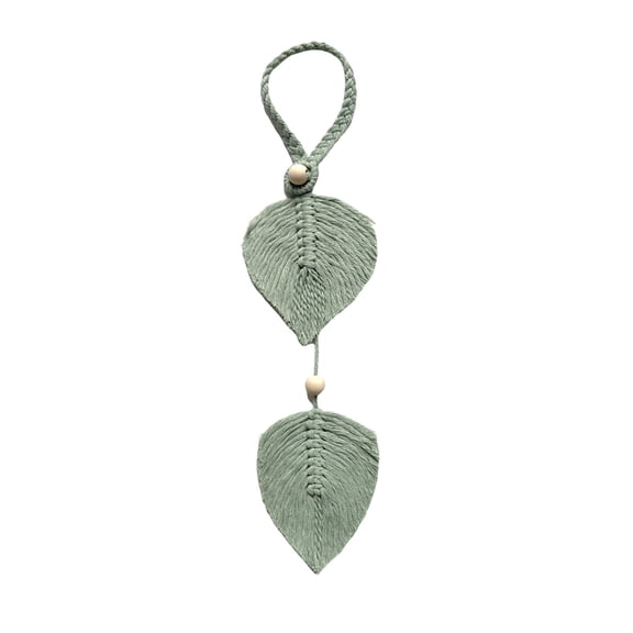 Pxyqht Leaf Shape Curtain Tiebacks Handmade Fabric Curtain Ropes Decorative Holdbacks for Living Room Window Treatments