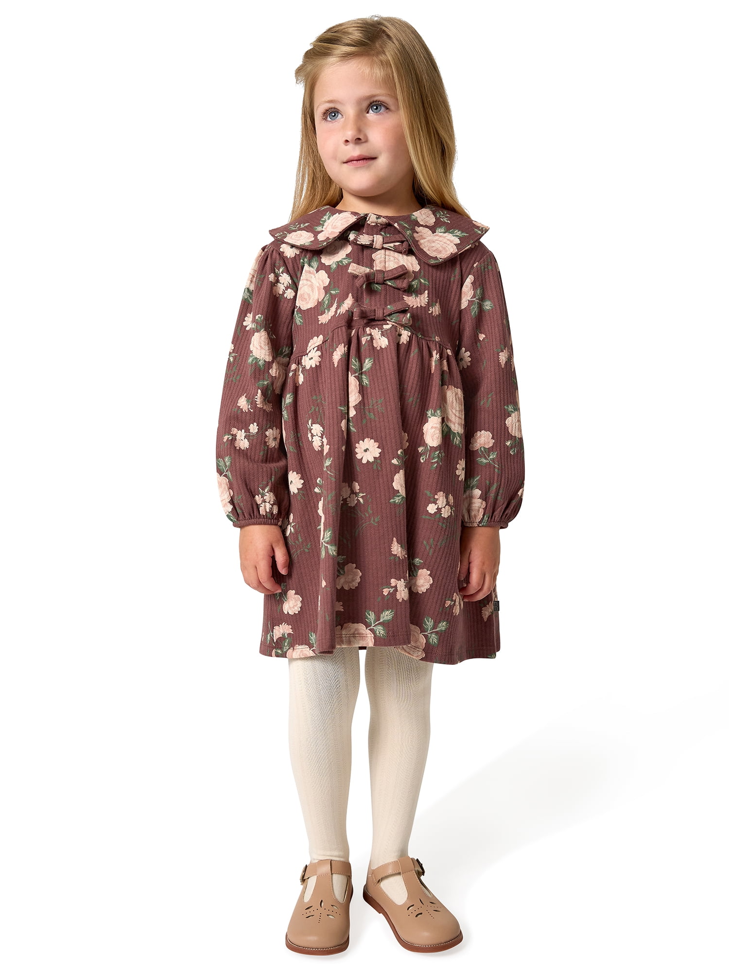 Modern Moments by Gerber Toddler Girl Bow Front Dress, Sizes 12 Months - 5T