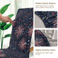 thumbnail image 5 of Yayeee 2 Pack Dining Chair Covers Stretch Parson Chairs Slipcovers Seat Protector, Red and White Fireworks Pattern, 5 of 6