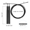 thumbnail image 2 of Unique Bargains Speed Skipping Rope Adjustable Speed Jumping Rope Adults Workout Skipping Rope with 14mm Handle Black, 2 of 6