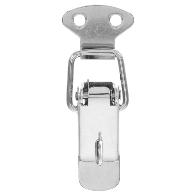 MOVTOTOP Spring Loaded Toggle Latch Catch Stainless Steel Spring Toggle Lock with Padlock Hole for Cabinet Wooden Case Toolboxes and Chest Trunk 5.8cm