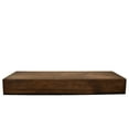 thumbnail image 4 of Rustic Farmhouse Wood Mantel Shelf 18"L x 3" Thick x 7.5" - 8" Wide Coffee, 4 of 6