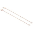 thumbnail image 1 of Unique Bargains Rallonge de Collier en Argent P925 de 3 Pouces, Rallonges de Chaîne Plaquées Or, Or Rose, Lot de 2, 1 of 6