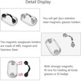 thumbnail image 5 of Soporte magnético para gafas, 2 piezas, mini soporte para gafas, clip magnético original para gafas, clip para ropa, para gafas de sol, visión, presbicia, seguridad, lectura, auriculares, hombre y m, 5 of 5