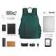 thumbnail image 4 of Balery Dark teal green Mochila ligera para hombre y mujer: duradera e impermeable, ideal para la escuela, el trabajo, viajes y uso diario., 4 of 7