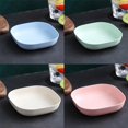 thumbnail image 4 of Simple Wheat PP Plate Dessert Dishes Fruit Bread Dinner Plates Squre Solid Tray Kitchen Household Tablewares Utensils, 4 of 7