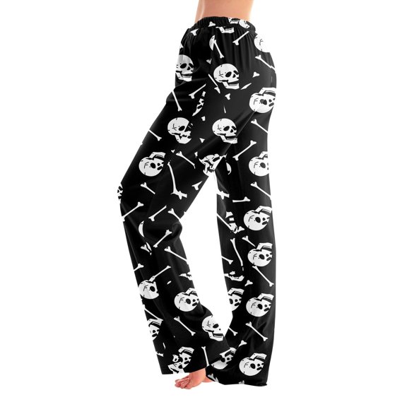 BWASD Womens Sweatpants Halloween Graphic Loose Drawstring Pajama Pants for Women for Family Party Holiday Cute Fashion Comfy Baggy Joggers | L Size