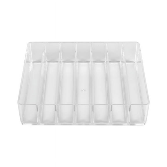 Makeup Organizer, Compact Palette Organize, 7 Sections Cosmetics Storage Box for Bathroom Countertops, Vanities