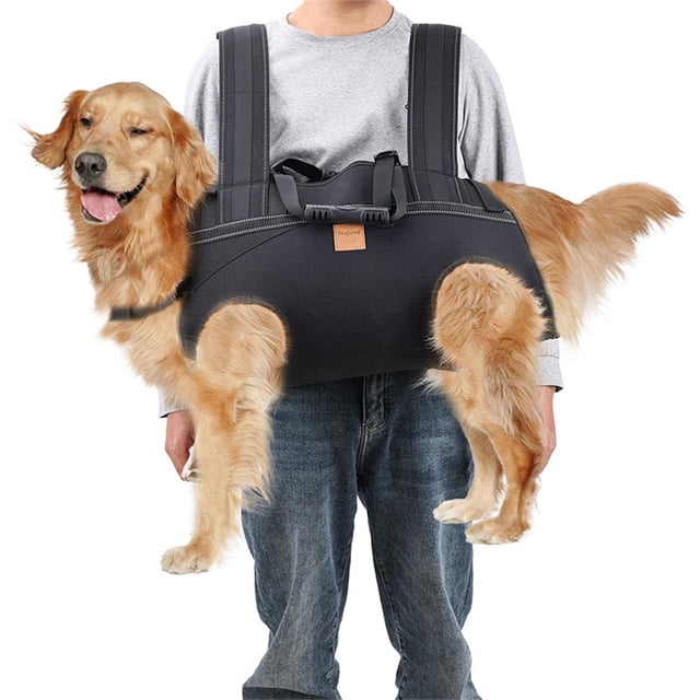 Mochila transportadora para perros grandes, arnés de cuerpo completo para perros con