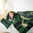 thumbnail image 4 of jejeloiu Initial Letter P Full Size Comforter Sets,Golf Ball Game Bedding Comforter Set,Green Black Beige Bedding Sets For Kids,Breathable Bedroom Decoration Reversible,3 Pieces, 4 of 8