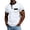 White, variant on Men's Outdoor Sports Casual Polo Shirt Short-Sleeve With Pocket Button Placket Lightweight Breathable Summer Active Wear,Wine,XL