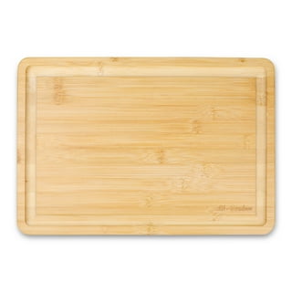  Lipper International Bamboo Wood Thin Cutting Board with Oval  Hole in Corner, Assorted Sizes, Set of 3: Home & Kitchen