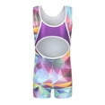 thumbnail image 3 of Novobey Gymnastics Leotard for Girls Sleeveless Sparkly Ballet Unitard with Hair Scrunchie One-Piece Dance Wear 5-12 Years, 3 of 5