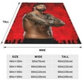 thumbnail image 5 of Jey USO Wrestler Throw Blanket Comfortable Air Conditioner Blanket Blankets for All Seasons Soft Blankets for Living Room for Camping, 5 of 8