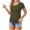 Army Green, variant on Stichou Women's Crew Neck Short Sleeve Cotton Tees Summer Spring Fashion Slim Fit T Shirt Basic Y2K Tops Wine XL