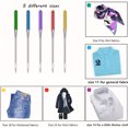 thumbnail image 4 of HLONK 15pcs/set 5 Sizes Sewing Machine Anti-Jump Needle HAX1 Elastic Cloth Needle  Suitable for Singer Brother Home Sewing Machine Accessories zzz, 4 of 5