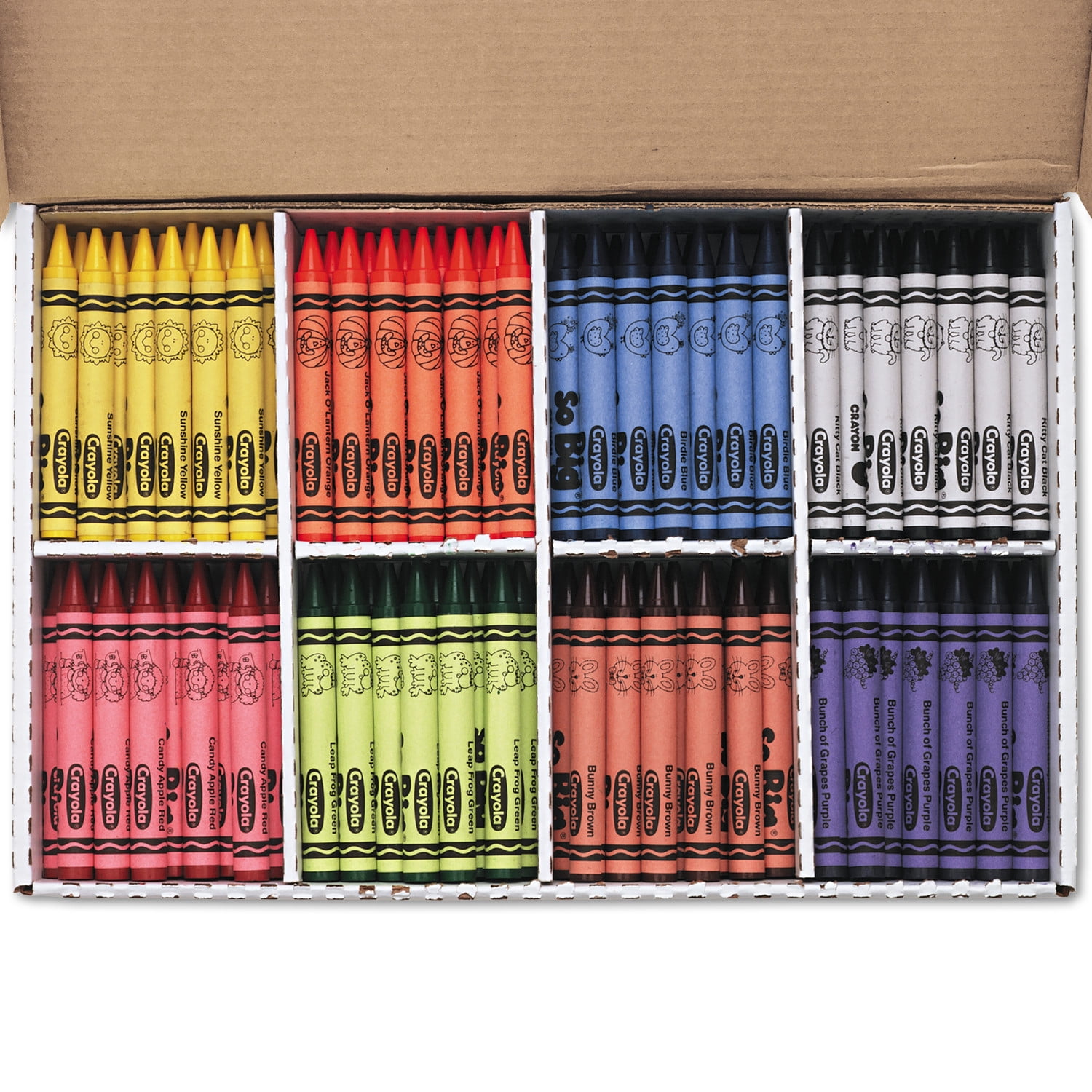 huge pack of crayons