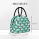 thumbnail image 2 of Disketp Lobsters Of Turquoise Waves Bolsa Térmica para Almuerzo, Lonchera con Abertura Amplia y Gran Capacidad, Organizador Reutilizable para Mujeres, Hombres y Adultos, 2 of 6