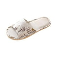 thumbnail image 2 of Willtoo Women's House Slippers Open Toe Comfortable Indoor Slide Coffee 9, 2 of 3