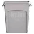 thumbnail image 3 of Rubbermaid Slim Jim Waste Container Handles Plastic 15.9gal Light Gry RCP1971258, 3 of 9