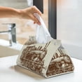 thumbnail image 5 of Kdxio Train Print Tissue Box Cover,Modern PU Leather Rectangular Tissue Box Holder for Bathroom Living Room Bedroom Office Desk Car Home, 5 of 6