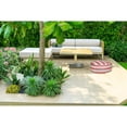 thumbnail image 3 of Boston Outdoor Cabana Stripe Inflatable Pouf Orange 22 X 22, 3 of 3