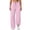 Pink, variant on Noric Women's Jogger Pants High Waist Drawstring Elastic Waist with Pockets Adjustable‑Hem Relaxed‑Fit Casual Trousers