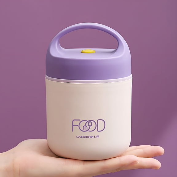 ACDANC 304 Stainless Steel Insulated Food Jar - 16oz Portable Soup Thermos with Handle,Vacuum Sealed for Hot&Cold Meals,Dishwasher Safe Lunch Container for Kids&Adults