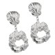 thumbnail image 4 of Pendientes De Botón De Oro / Plata De Concha Irregular Cuelgan Joyas, 4 of 6
