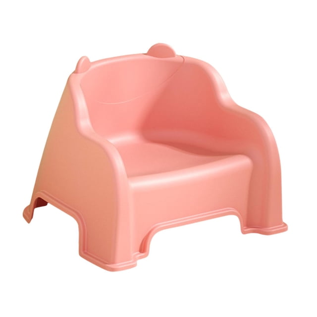 pitrice Small Stool Foot Rest Sturdy Under Footrest Green Footstool Support Desk with Back Pink 33x25.5x23.8cm