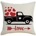 thumbnail image 4 of 4 fundas de cojín decorativas Love de 45 x 45 cm, diseño romántico de San Valentín, para cama, 4 of 5