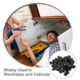 thumbnail image 3 of OHOIOLLA 200Ud Tapones De Plástico Para Orificios De Tornillos En Muebles Negro Con Ajuste, 3 of 8