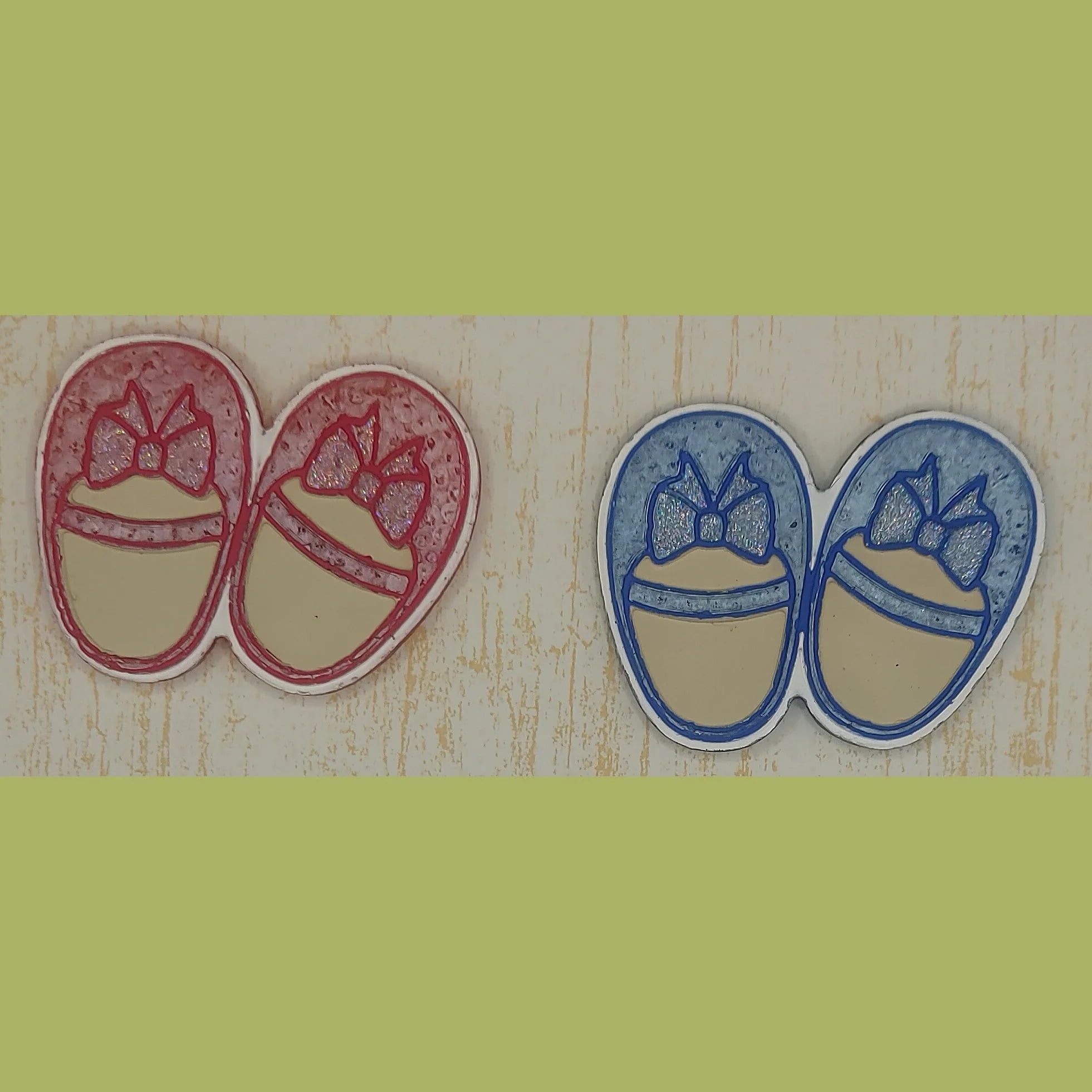 Baby Shoes Silicone Freshie Mold