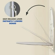 IVATION Wall-Mounted Space-Saving Compact Ironing Board 36.2 x 12.2 inches