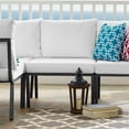 thumbnail image 2 of Modway Riverside Chaise Sans Accoudoirs d'Extérieur pour Patio en Aluminium, Gris/blanc, 2 of 6