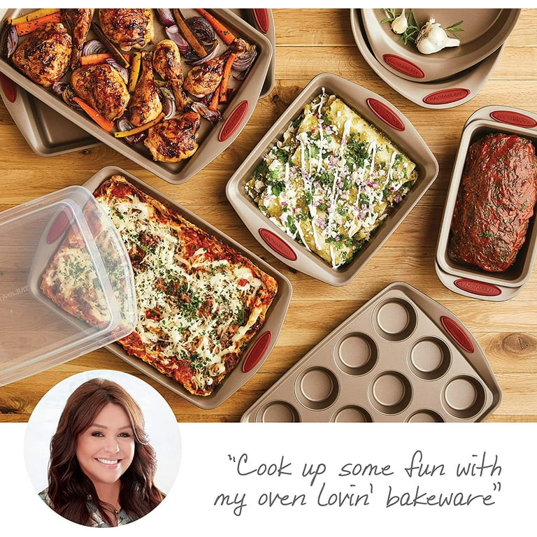 Rachael Ray 52410 Cucina Nonstick Bakeware Set with Baking Pans