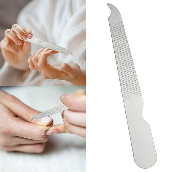 Stainless Steel Nail File for Manicure Pedicure Smooth Polish Durable Grooming Tool
