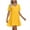 Yellow, variant on MLANM Women Summer Tunic Dress V Neck Casual Loose Flowy Swing Shift Dresses, M Black